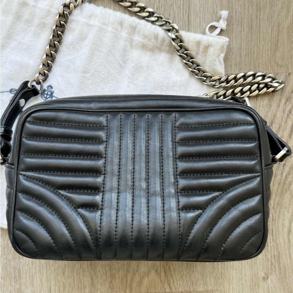 Black Prada Diagramme Leather Chain Crossbody Bag - Picture 4 of 10